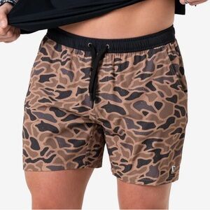 BURLEBO ATHLETIC SHORTS GAUGE CAMO BROWN - XL
